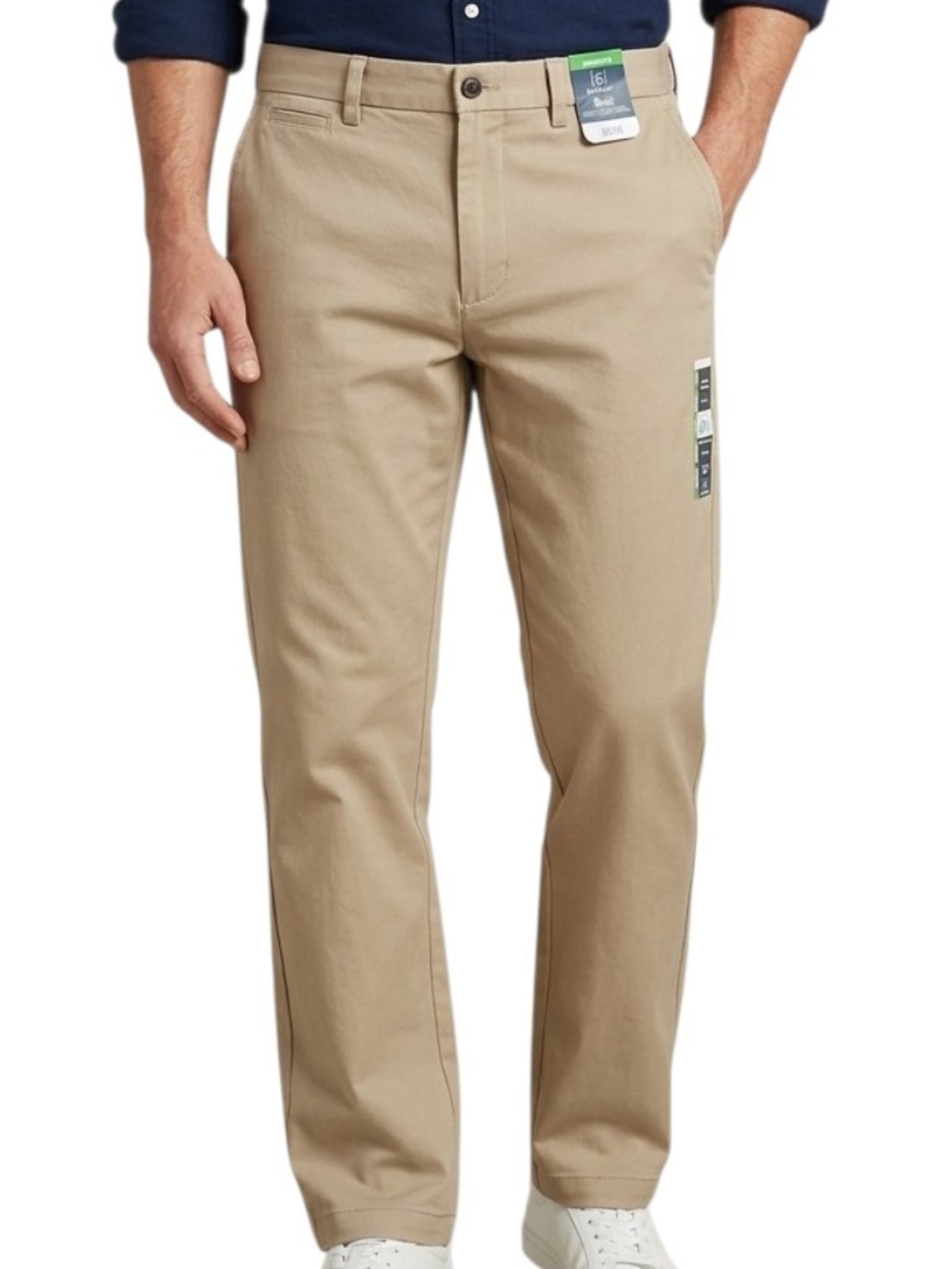 Men's Classic Straight Fit Khaki Pants